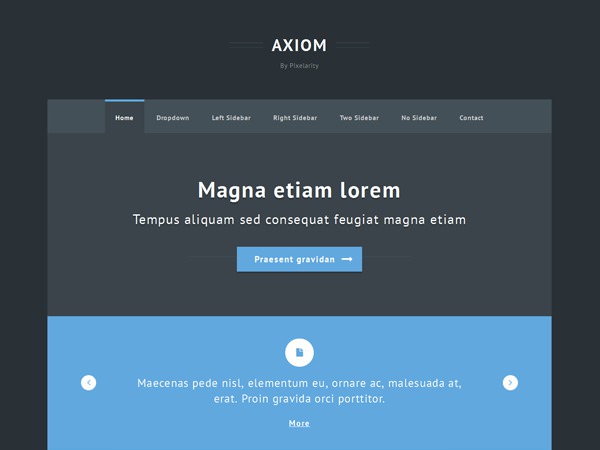 image of a website template