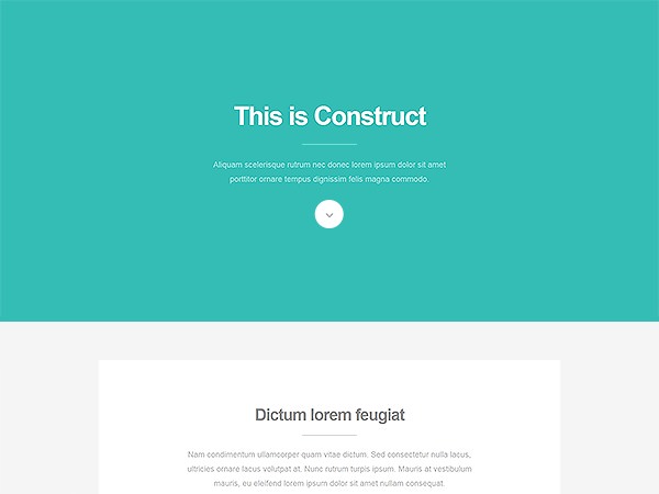 image of a website template