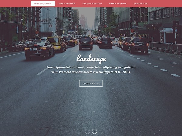 image of a website template