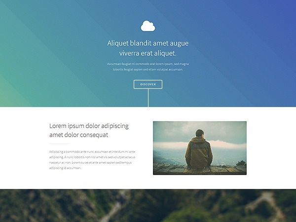 image of a website template