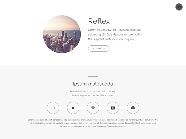 image of a website template