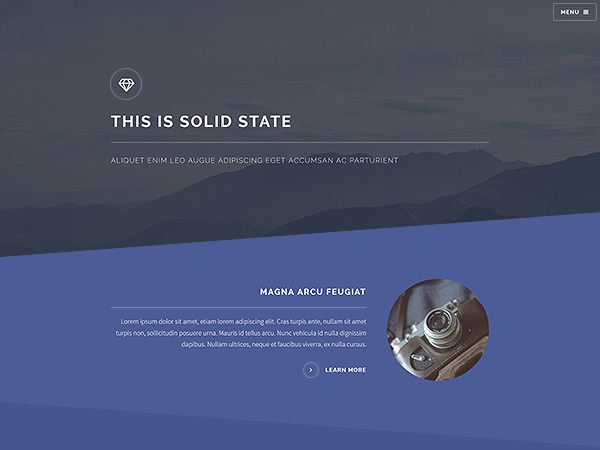 image of a website template