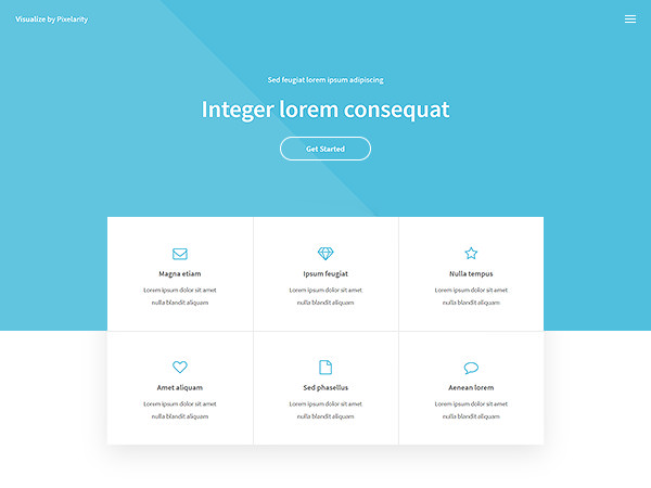 image of a website template