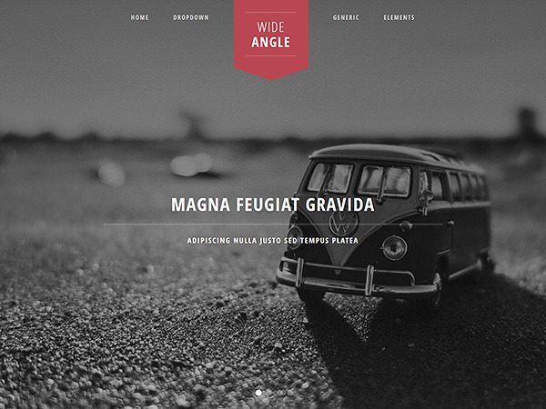 image of a website template